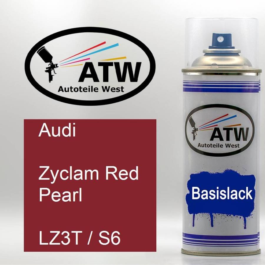 Audi, Zyclam Red Pearl, LZ3T / S6: 400ml Sprühdose, von ATW Autoteile West.